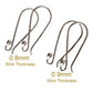MODERN DROP EAR HOOKS – 25mm ARGENTIUM 940 | SS-011MEH | Earring Supply