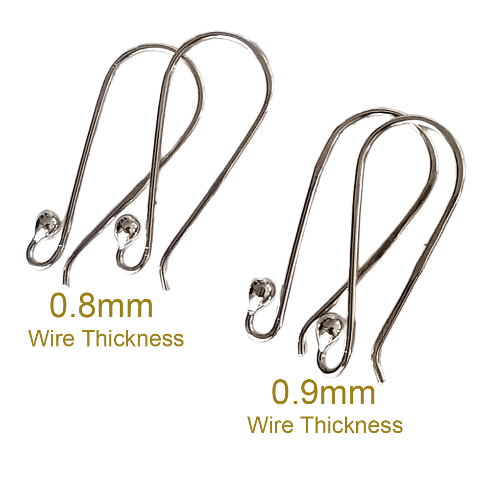 MODERN DROP EAR HOOKS – 25mm ARGENTIUM 940 | SS-011MEH | Earring Supply