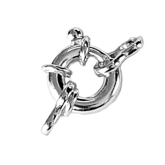 Sterling Silver 925 Large Bolt Ring Figure 8 Clasp | Kalitheo Jewellery Making Supply