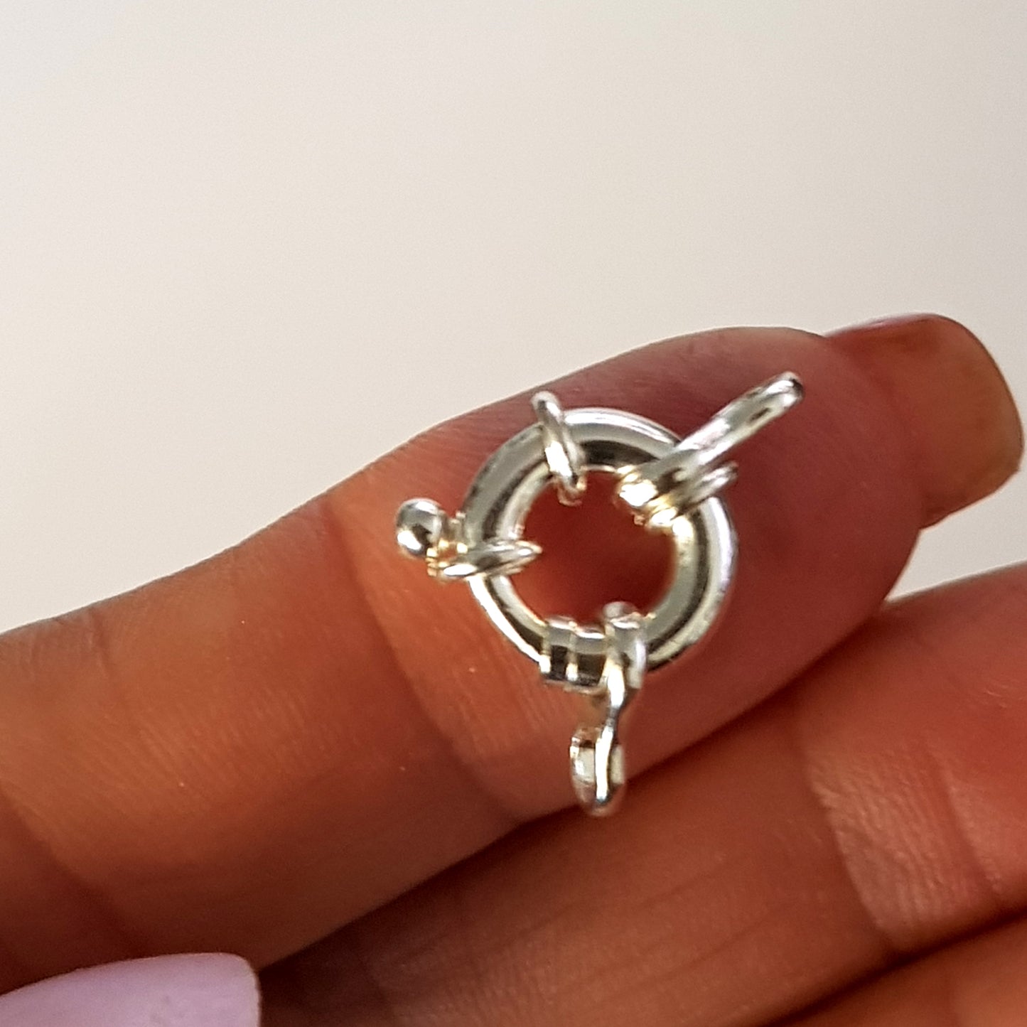 Sterling Silver 925 Large Bolt Ring Figure 8 Clasp | Kalitheo Jewellery Making Supply