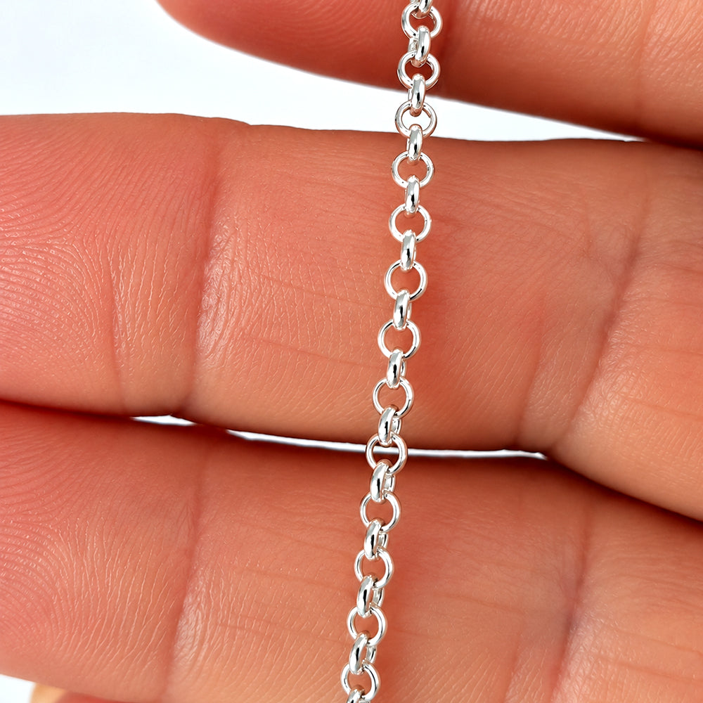 Chains - Rolo Chain Genuine Sterling Silver Unfinished | Jewellery Making Supply