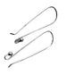 STATEMENT EAR HOOKS – 40mm ARGENTIUM 940 | SS-011LEH | Earring Making Supply