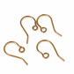 GOLD PLATED STAINLESS STEEL EAR HOOKS | GPSS-023EH | Jewellery Making Supply