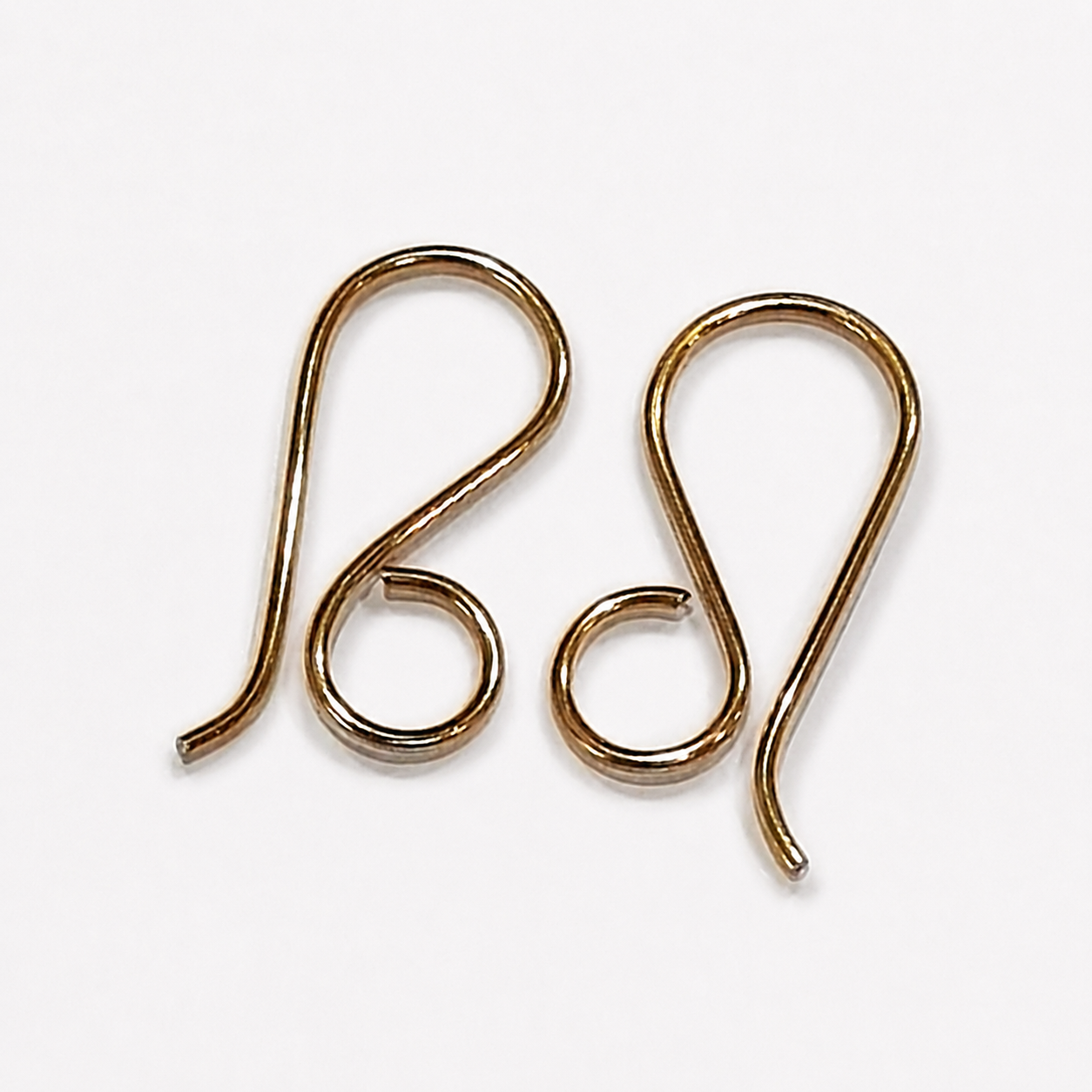 GOLD PLATED STAINLESS STEEL LARGE LOOP HOOKS for Resin, Polymer & Wood Earrings | GPSS-026EH | Earring Supply