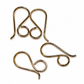 GOLD PLATED STAINLESS STEEL LARGE LOOP HOOKS for Resin, Polymer & Wood Earrings | GPSS-026EH | Earring Supply