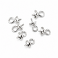 Sterling Silver Pearl Cups  white background.
