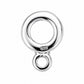 Donut Bail with jump ring sterling silver 925
