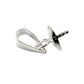Sterling Silver 925 Findings - Pendant Drop white background
