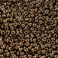 close up antique bronze beads
