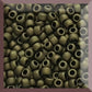 11/0 TR-617 Dark Olive Matte Round Toho Seed Beads square window