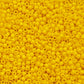 close up yellow beads 