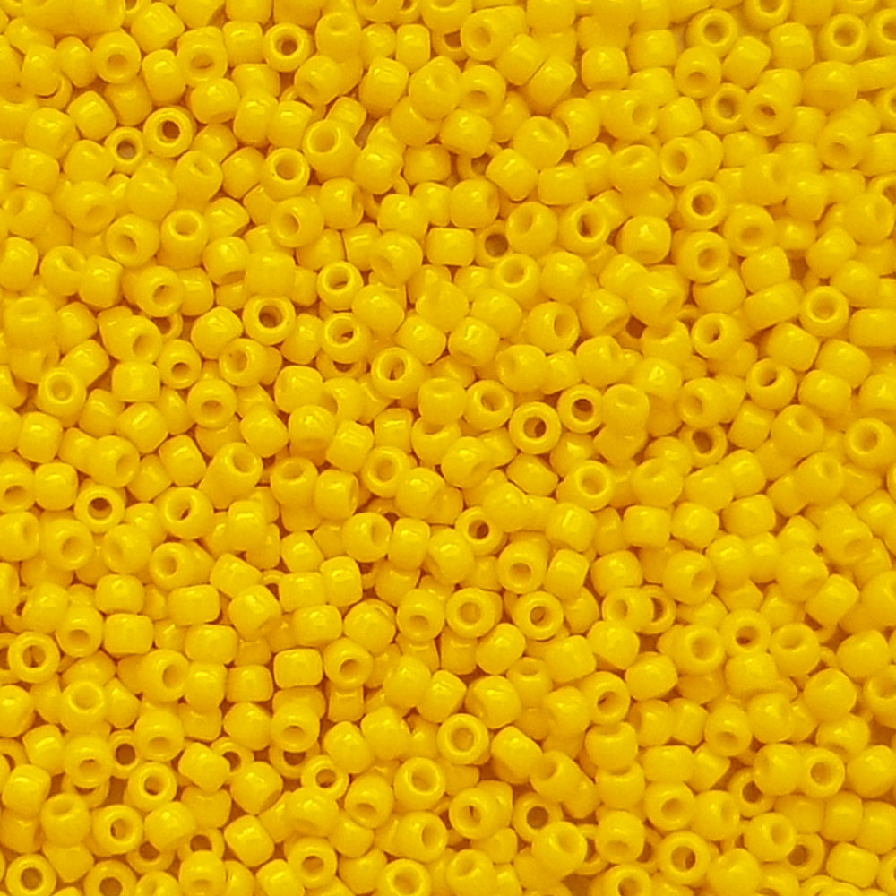 close up yellow beads 