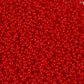 close up red beads
