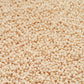 a square showing close up tr-123 lt beige Toho seed beads.