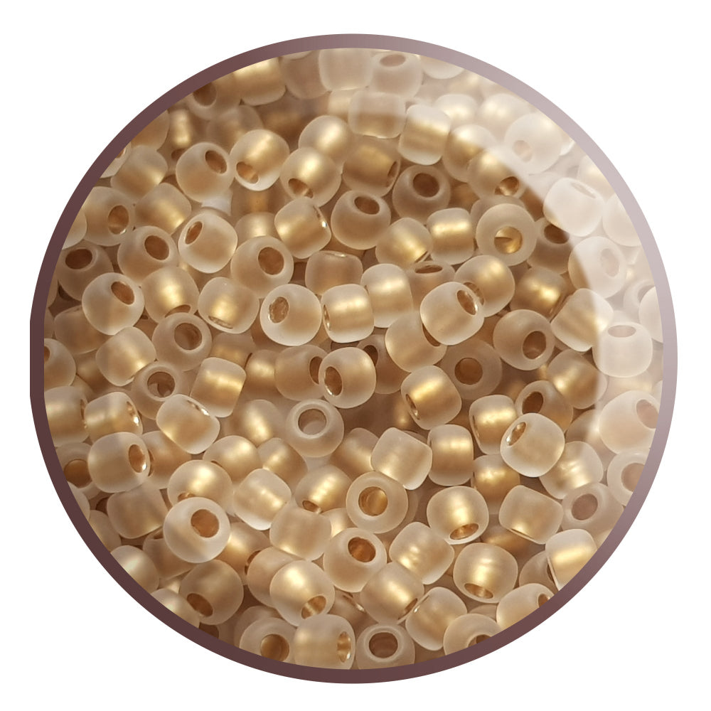 crystal frosted close up circle
