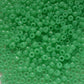 close up of jade green beads