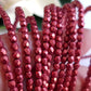 Czech Fire Polished 50 Bead Strand - Suede Gold Samba Red 3mm Round Faceted  |  FP-08A07-CB-03 | Beading Supply