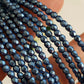 Czech Fire Polished 50 Bead Strand - Suede Gold Provence 3mm Round Faceted  |  FP-08A08-CB-03 | Beading Supply
