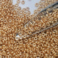 Demi 8/0 - TN-PF557 Starlight Gold Galvanized Permanent Finish 5g Seed Beads - Beading Supply