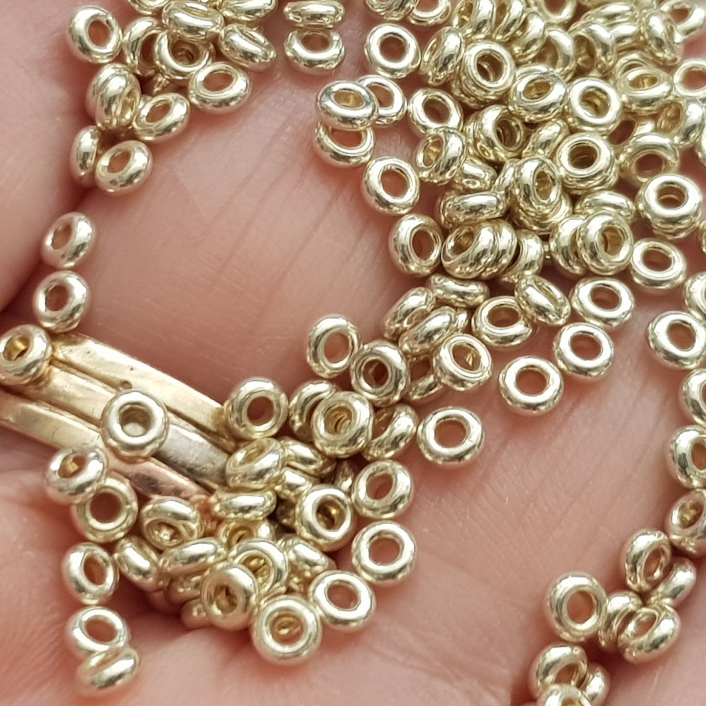 Demi 8/0 - TN-PF558 Aluminium Galvanized Permanent Finish 5g/10g Seed Beads - Beading Supply