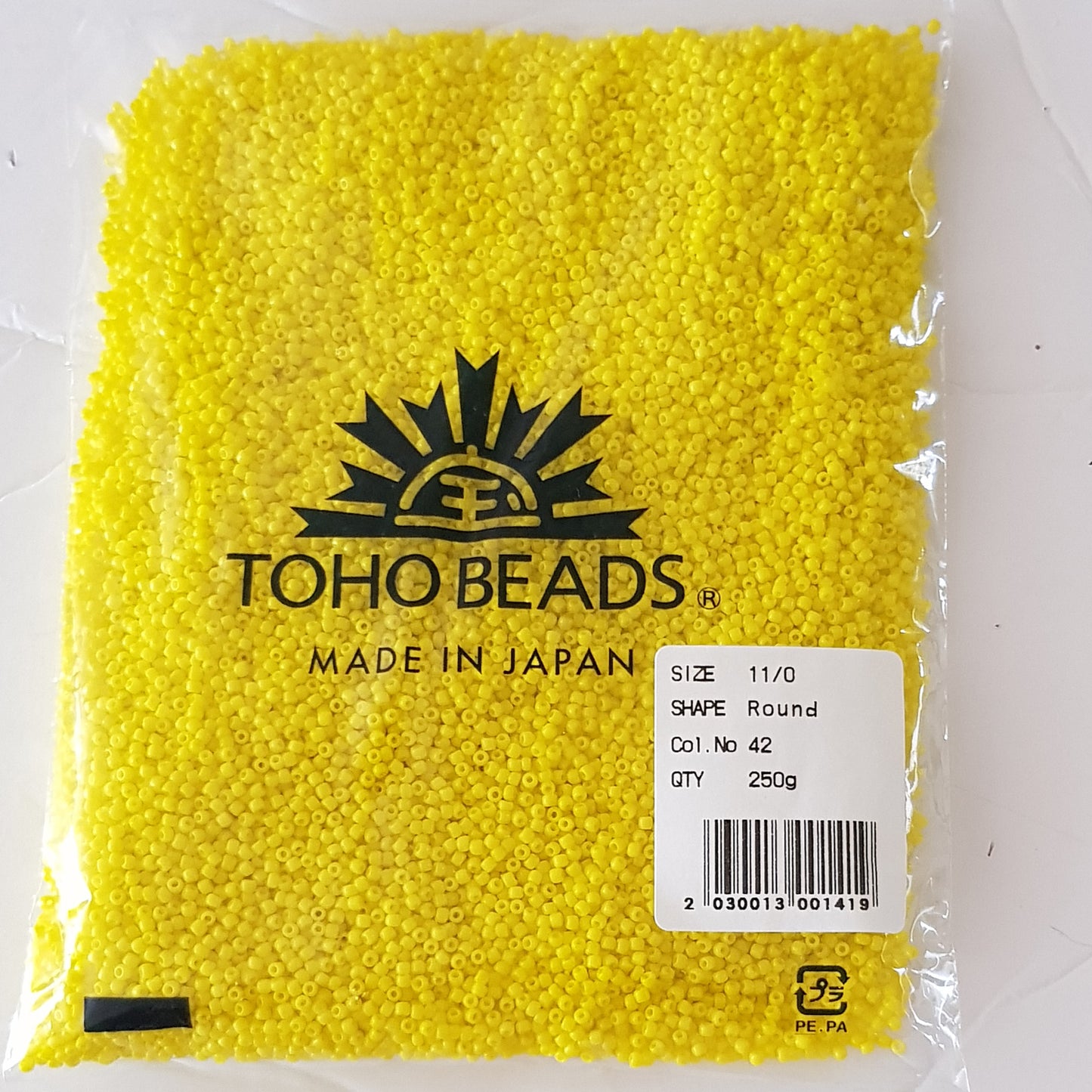 11/0 TR-42 Dandelion Yellow Opaque 10g/30g Round Toho Seed Beads | Beading Supply