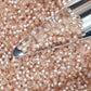 Aiko 11/0 TA-2126 Lt Peach Translucent Silver-Lined Precision-Cut Cylinder Toho Seed Beads | Beading Supply