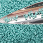 Aiko 11/0 TA-55F Turquoise Frosted Opaque Precision-Cut Cylinder Toho Seed Beads | Beading Supply