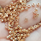 Aiko 11/0 TA-PF551 Rose Gold Galvanized PermaFinish Precision-Cut Cylinder Toho Seed Beads | Beading Supply