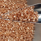 Aiko 11/0 TA-PF551 Rose Gold Galvanized PermaFinish Precision-Cut Cylinder Toho Seed Beads | Beading Supply