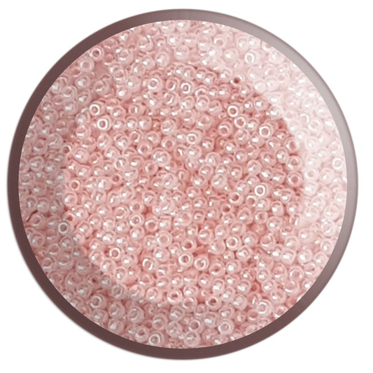11/0 TR-145 Pink Innocent Ceylon Round Toho Seed Beads - Beading Supply - Kalitheo Jewellery