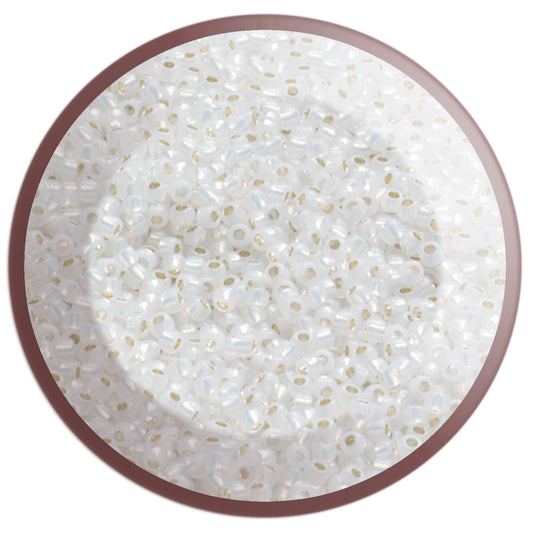 11/0 TR-2100 Milky White Silver Lined Round Toho Seed Beads - Beading Supply - Kalitheo Jewellery