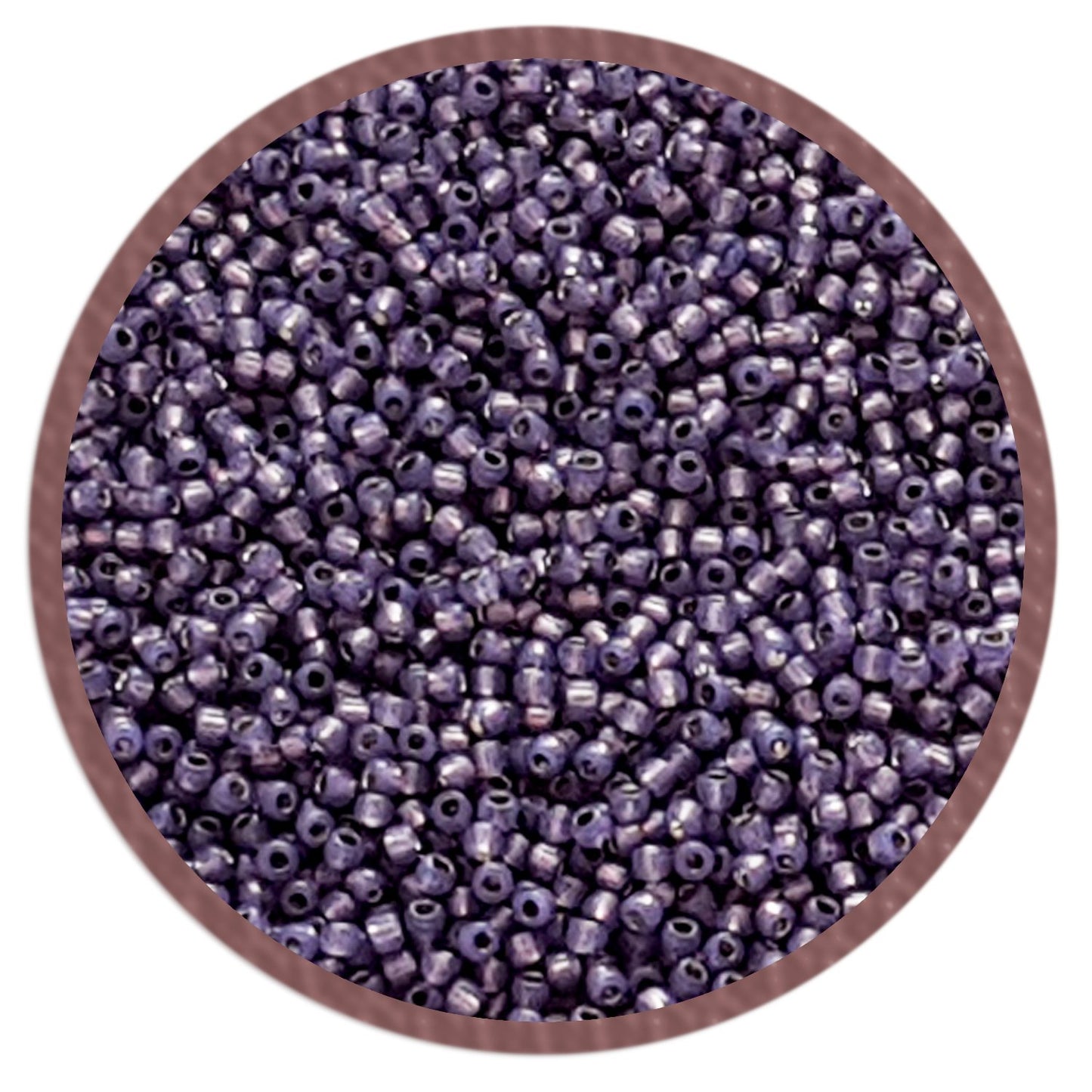 11/0 TR-2124 Milky Lavender Silver Lined Round Toho Seed Beads - Beading Supply - Kalitheo Jewellery
