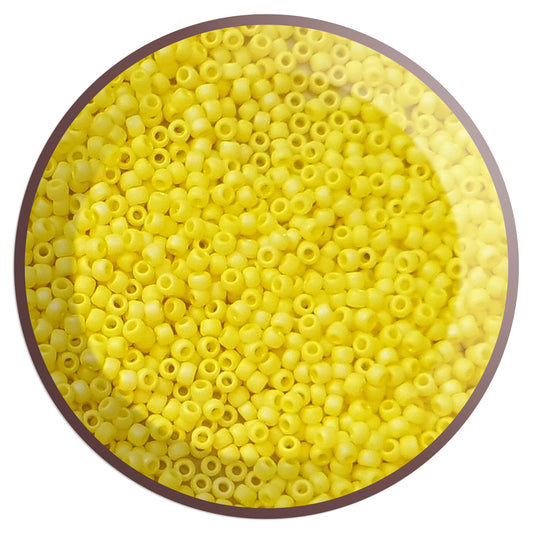 11/0 TR-402F Dandelion Frosted Rainbow Opaque 10g/30g Round Toho Seed Beads - Beading Supply