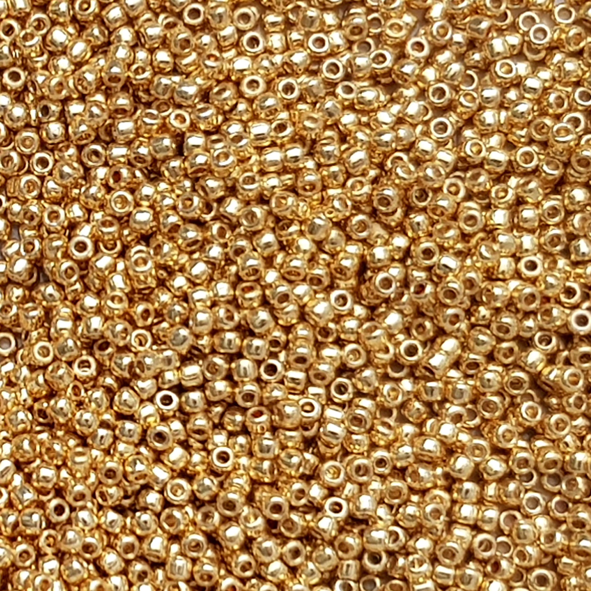 TOHO #557 11/0 Galvanized Gold Round Seed Beads, 450g/bag 