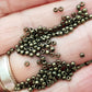 11/0 TR-Y615 Gold Metallic Suede Hybrid 10g/30g Round Toho Seed Beads - Beading Supply