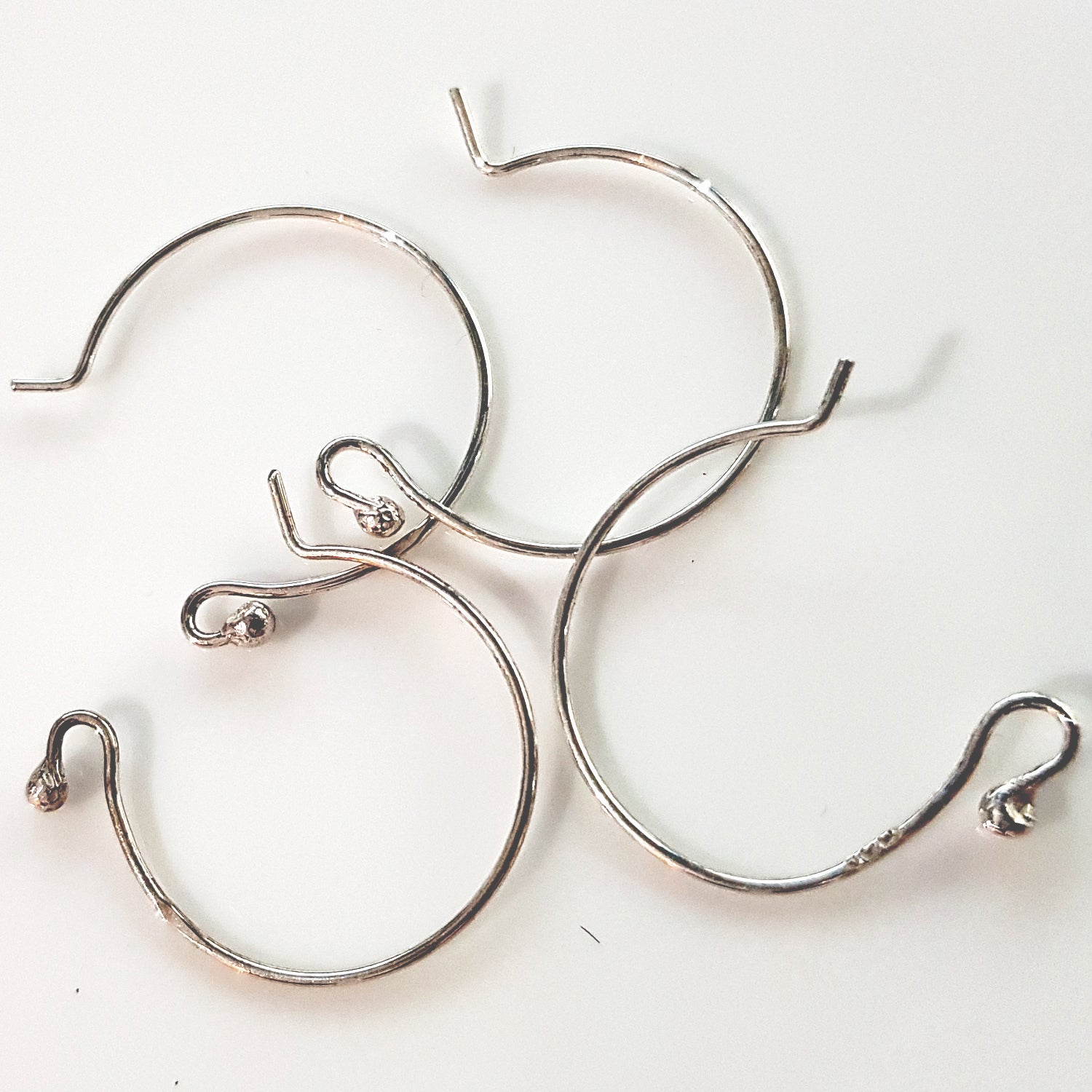 Circle Euro Style Handmade Earring Hooks | SS-012EH | Jewellery Making Supplies - Kalitheo Jewellery