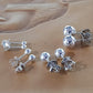 Sterling Silver 925 Ball Stud Earrings | (KJ-372E) - Kalitheo Jewellery