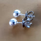 Sterling Silver 925 Ball Stud Earrings | (KJ-372E) - Kalitheo Jewellery