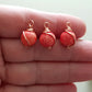 Copper Wire Wrapped Peach Dyed Stone 10 mm | WC-004D | Jewellery Making Supply - Kalitheo Jewellery