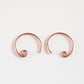 Copper Circle Artisan Earring Hooks BULK 6 pcs | C006EH-3 | Jewellery Supply - Kalitheo Jewellery