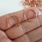 Copper Circle Artisan Earring Hooks BULK 10 pcs |on my hand | Jewellery Supply - Kalitheo Jewellery