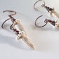 White Howlite Spike Earrings | (KJ-395E | Artisan Earrings - Kalitheo Jewellery