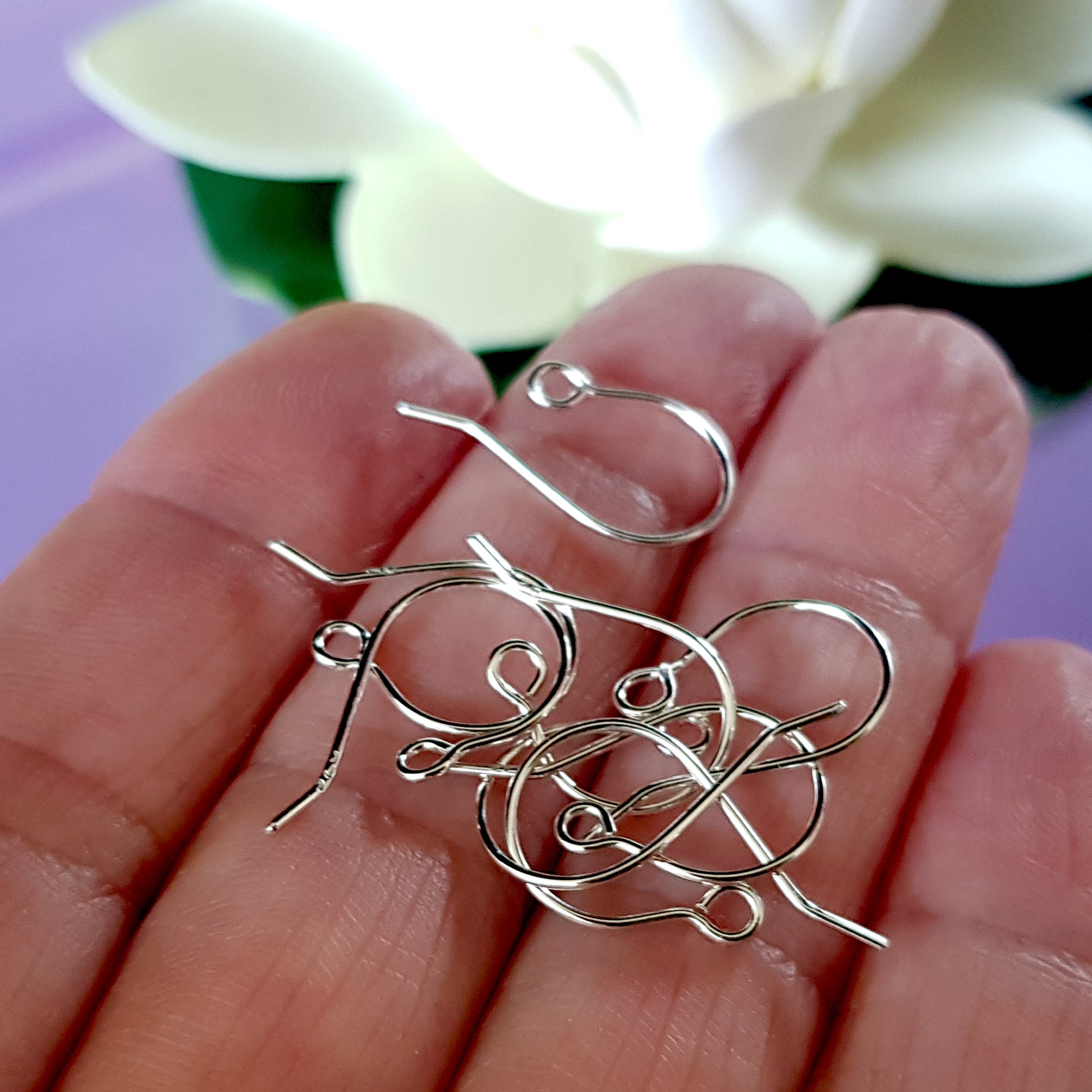 Shepherds Hook Handmade Earring Wires Silver 925 | SS-001EH | Jewellery Supply - Kalitheo Findings