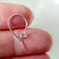 Quality Solid Silver 925 Handmade Earring Hooks | SS-023EH | Jewellery Supply - Kalitheo Jewellery