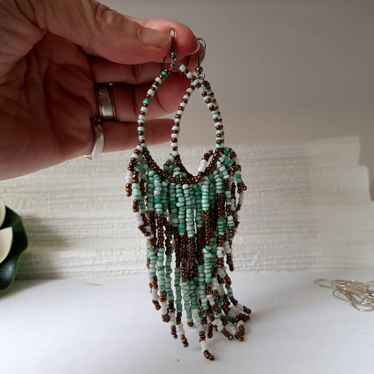 Repair to beaded dangle earrings