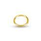 Solid Yellow  Real Gold Closed Jump Rings