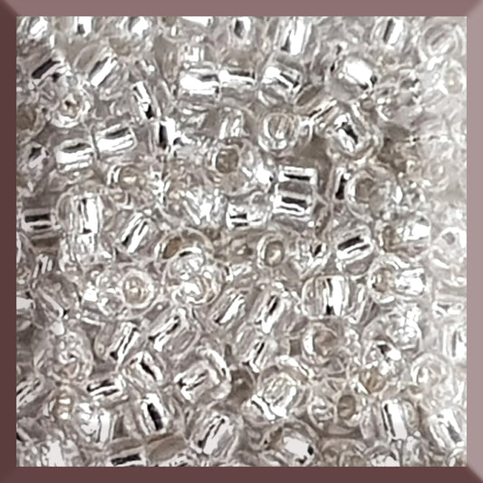 6/0 TR-21 Crystal Silver Lined 10g/30g Round Toho Seed Beads - Beading Supply