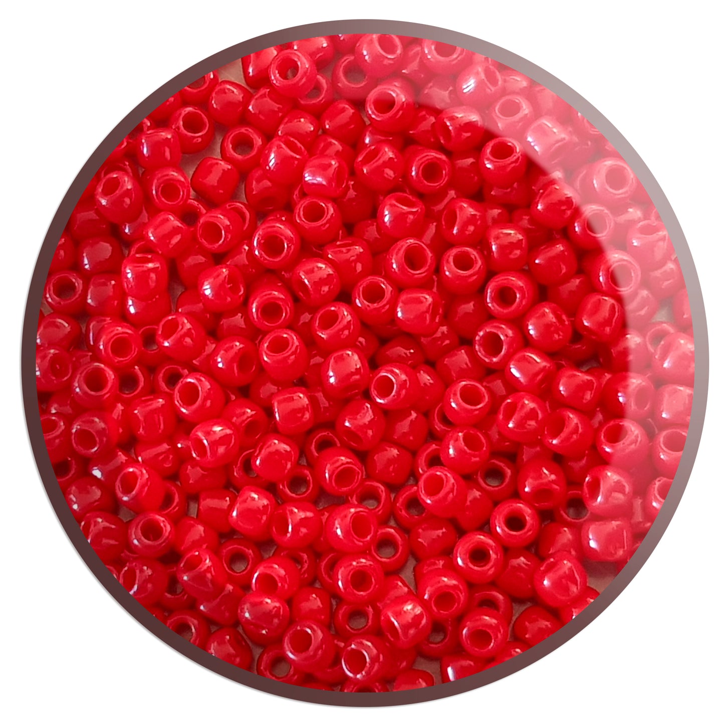 6/0 TR-45A Cherry Red Opaque 10g/30g Round Toho Seed Beads - Beading Supply