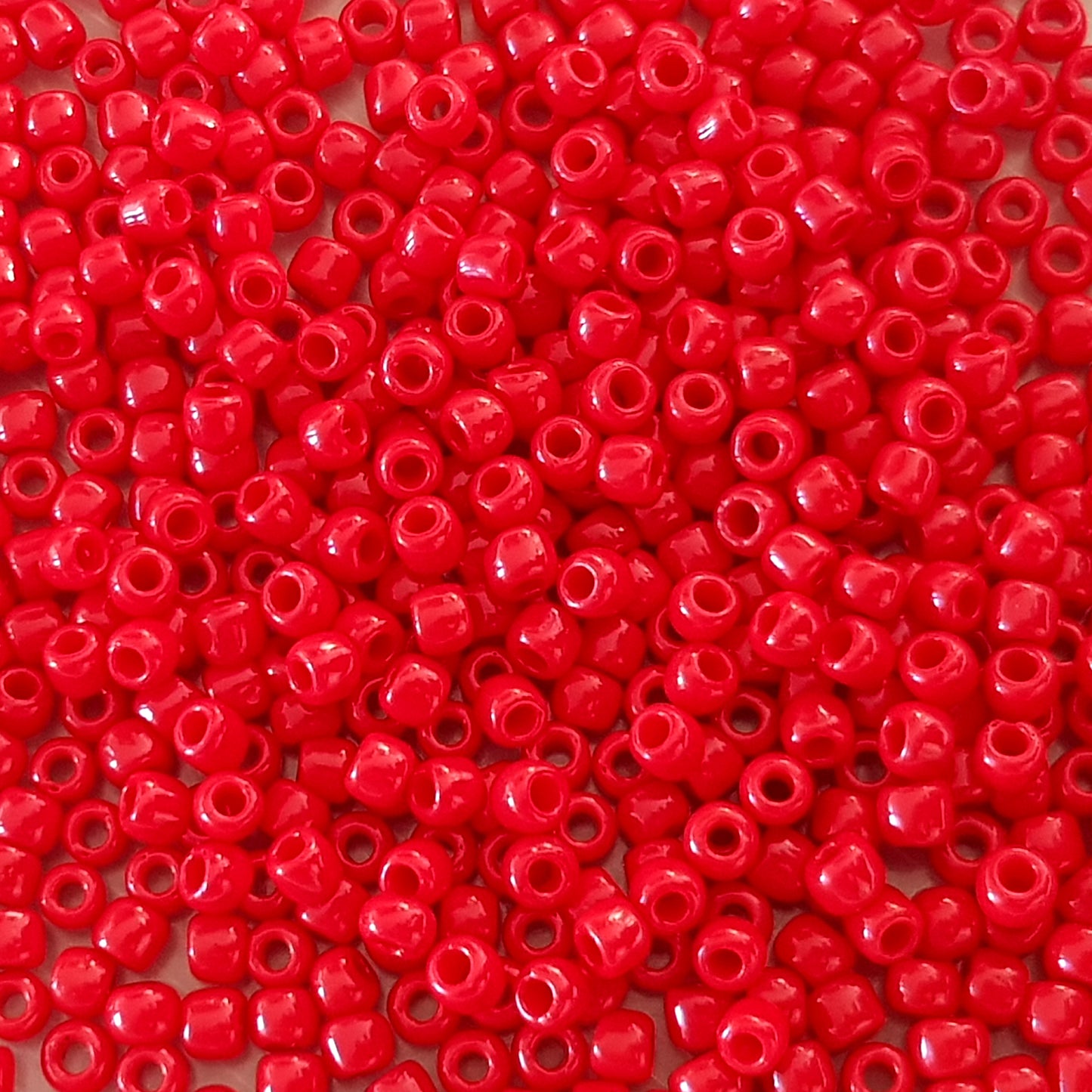 6/0 TR-45A Cherry Red Opaque 10g/30g Round Toho Seed Beads - Beading Supply