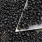 6/0 TR-49F Jet Black Opaque Frosted 10g/30g Round Toho Seed Beads - Beading Supply